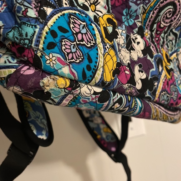 Rare Vera Bradley paisley Mickey Mouse collection backpack - Picture 8 of 8